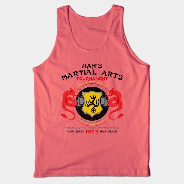 Han's Martial Arts Tournament Tank Top by Alema Art